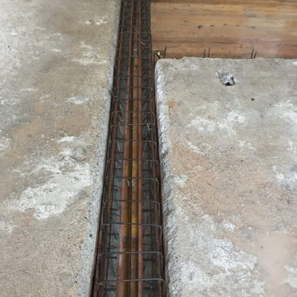 Porporano (PR) Apertura foro solaio