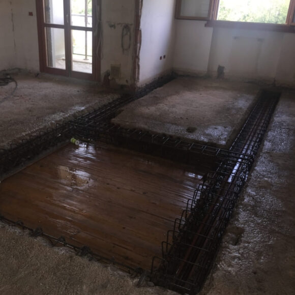 Porporano (PR) Apertura foro solaio