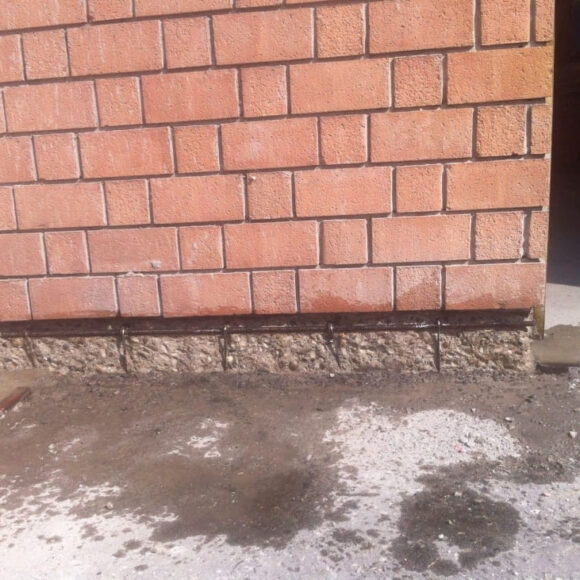 Via Taro (PR) Ripristino cordolo di fondazione