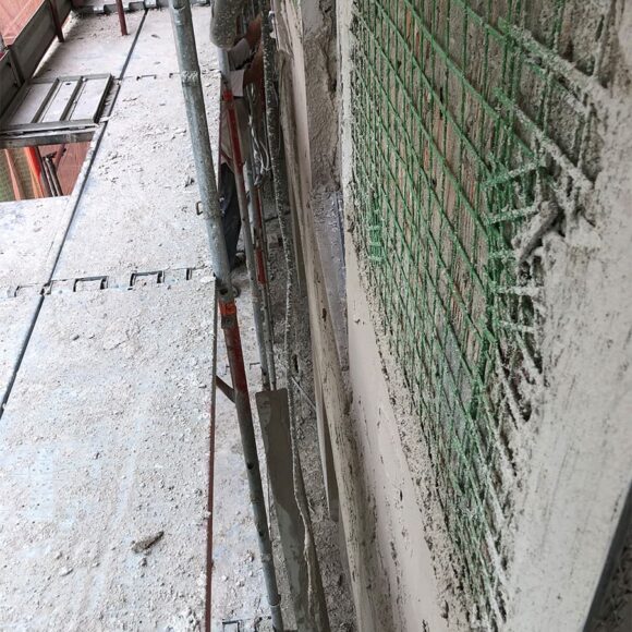 Strada Montanara (PR) Realizzazione di intonaco armato