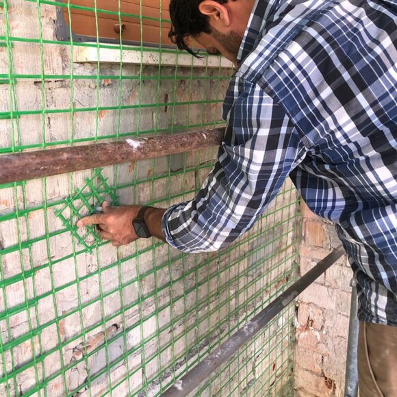 Strada Montanara (PR) Realizzazione di intonaco armato