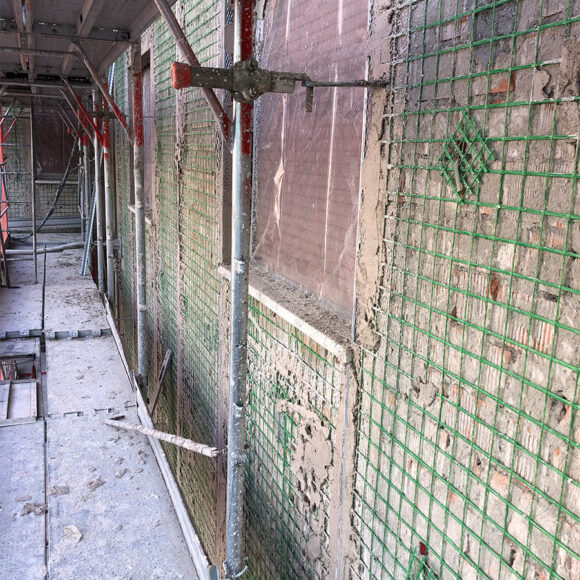 Strada Montanara (PR) Realizzazione di intonaco armato