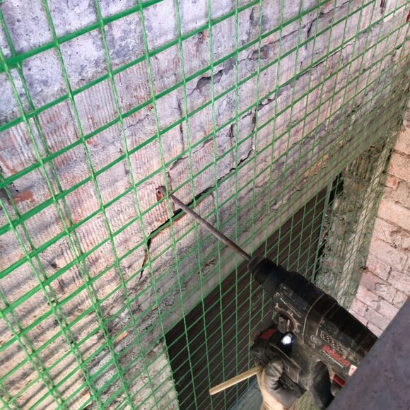 Strada Montanara (PR) Realizzazione di intonaco armato